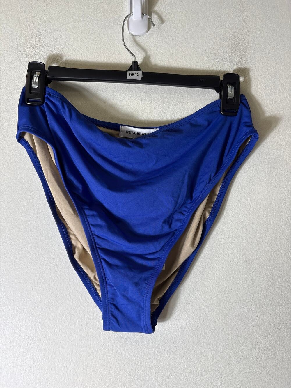 NWT We Wore What Sapphire High Rise Swim Suit Bottoms Sz L